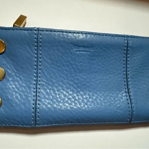 Hammitt 110 North Sky Blue Leather Wallet - Picture 2 of 5